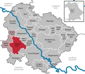 Poziția localității Heidenheim