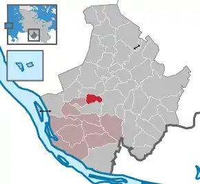 Poziția  Heidgraben pe harta districtului Pinneberg