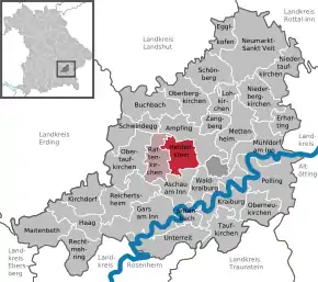 Poziția localității Heldenstein