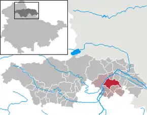 Poziția localității Heldrungen