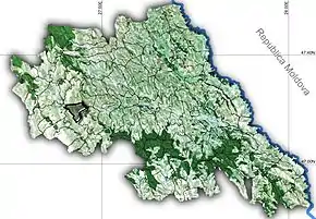 Amplasarea în cadrul județului