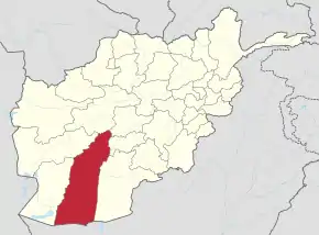 Poziția localității provincia Helmand