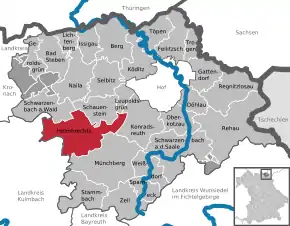 Poziția localității Helmbrechts