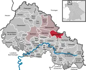 Poziția localității Hendungen