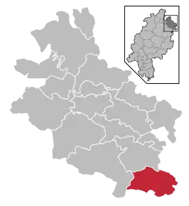 Poziția comunei Herleshausen pe harta districtului Werra-Meißner-Kreis