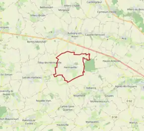 Poziția localității Hermaville