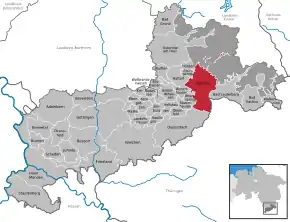 Poziția localității Herzberg am Harz