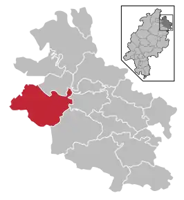 Poziția localității Hessisch Lichtenau