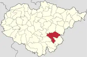 Localizare în cadrul județului