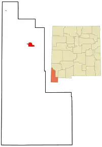 Poziția localității Lordsburg, New Mexico