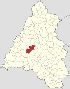 Localizare pe harta județului