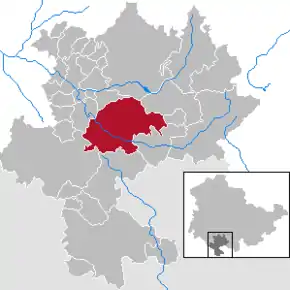 Poziția localității Hildburghausen