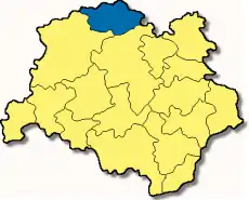 Poziția  Hilgertshausen-Tandern pe harta districtului Dachau