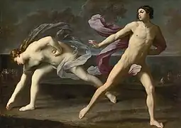 Atalanta și Hippomenes - pictură de Guido Reni