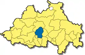 Poziția  Hitzhofen pe harta districtului Eichstätt