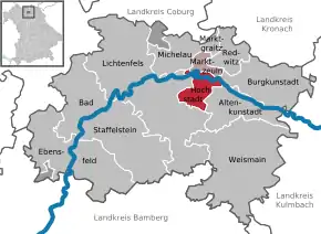 Poziția localității Hochstadt am Main