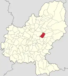 Localizare în cadrul județului