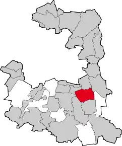 Poziția comunei Hohenbrunn pe harta districtului München