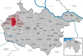 Poziția localității Hollenstedt