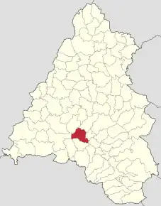 Localizare în cadrul județului