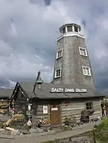 Salty Dawg Saloon din Homer, Alaska. Construit în 1897.