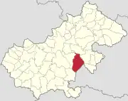 Localizarea în județul Satu Mare