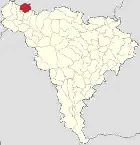 Localizare în cadrul județului