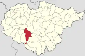 Localizare în cadrul județului