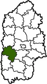 Poziția localității Horodok