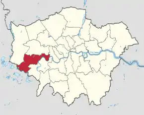 Poziția localității Hounslow