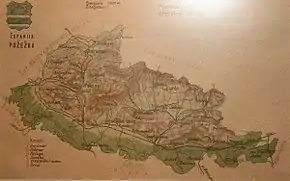 Poziția localității Comitatul Požega