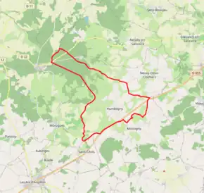 Poziția localității Humbligny