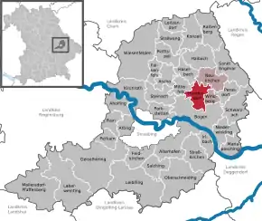 Poziția localității Hunderdorf