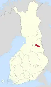 Poziția localității Hyrynsalmi