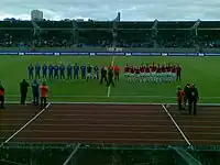 Laugardalsvöllur la meciul Islanda - Slovacia, din 2009