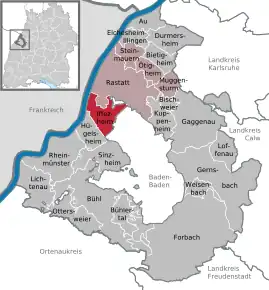 Poziția localității Iffezheim