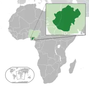 Localizarea Igboland (oranj)