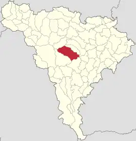 Localizare în cadrul județului