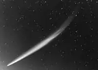 Cometa Ikeya-Seki, 30 octombrie 1965. Fotografie de James W. Young (TMO/JPL/NASA)