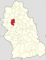 Localizare în cadrul județului