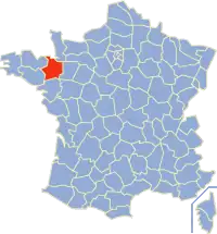 Poziția regiunii Ille-et-Vilaine