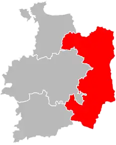 Arondismentul Fougères-Vitré în cadrul departamentului Ille-et-Vilaine