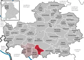 Poziția localității Illesheim