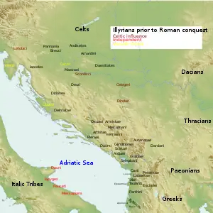 Triburile Ilirilor în secolul al III-lea î.Hr.