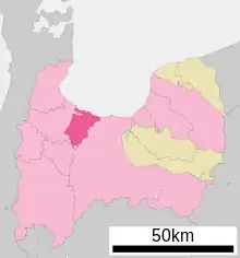 Poziția localității Imizu