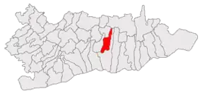 Poziția localității Independența