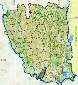 Amplasarea în cadrul județului



		
Poziția în cadrul României