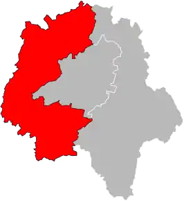 Arondismentul Chinon în cadrul departamentului Indre-et-Loire