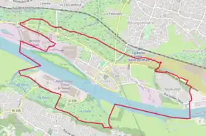 Poziția localității Indre