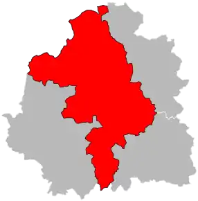 Arondismentul Châteauroux în cadrul departamentului Indre